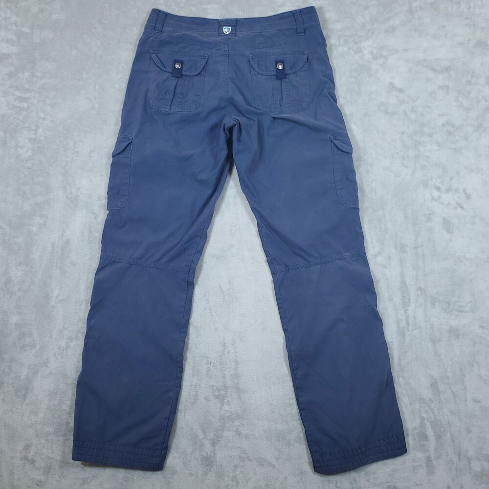 Kuhl Splash Roll-Up Cargo Stretch Hiking Pants Women Size 6 Regular Blue